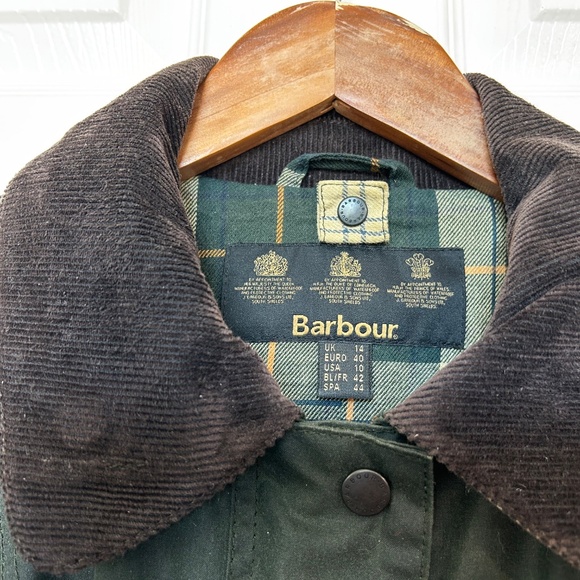 Barbour Beadnell® Waxed Jacket Sage Tartan - Picture 13 of 16
